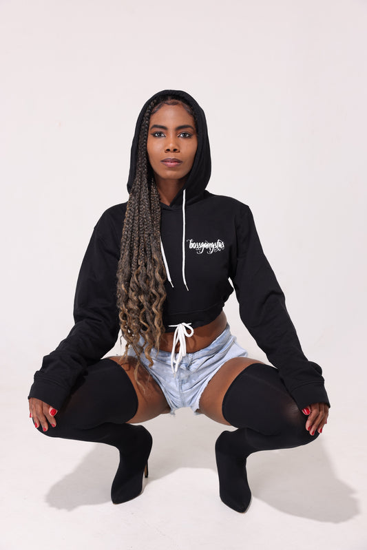 Culiacán Chase Cropped Hoodie